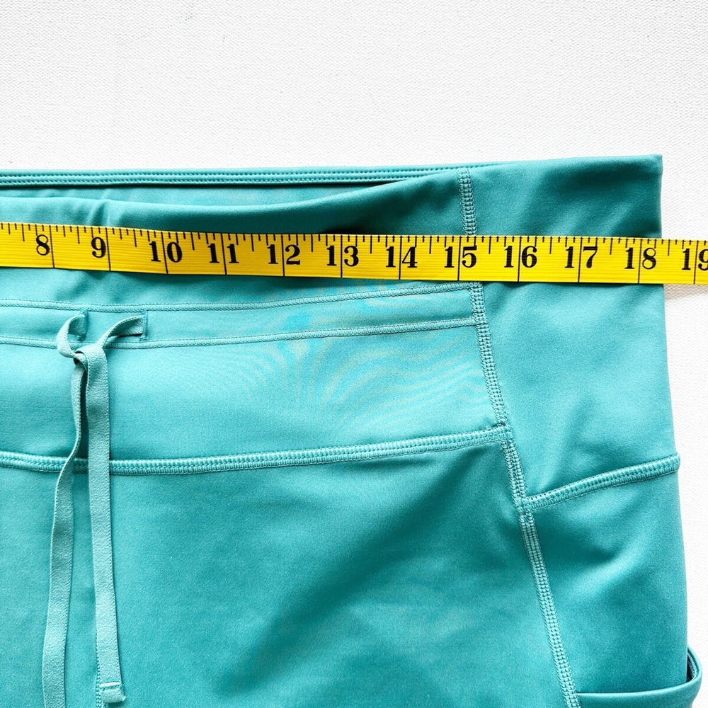 Fabletics Teal Leggings with Pocket Medium High-Waisted Ultra Cool - Picture 4 of 8
